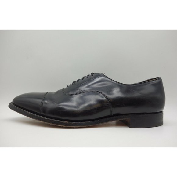 Johnston Murphy Optima USA Black Leather Cap Toe Lace Up Oxfords Shoes Mens 15 D main image 8